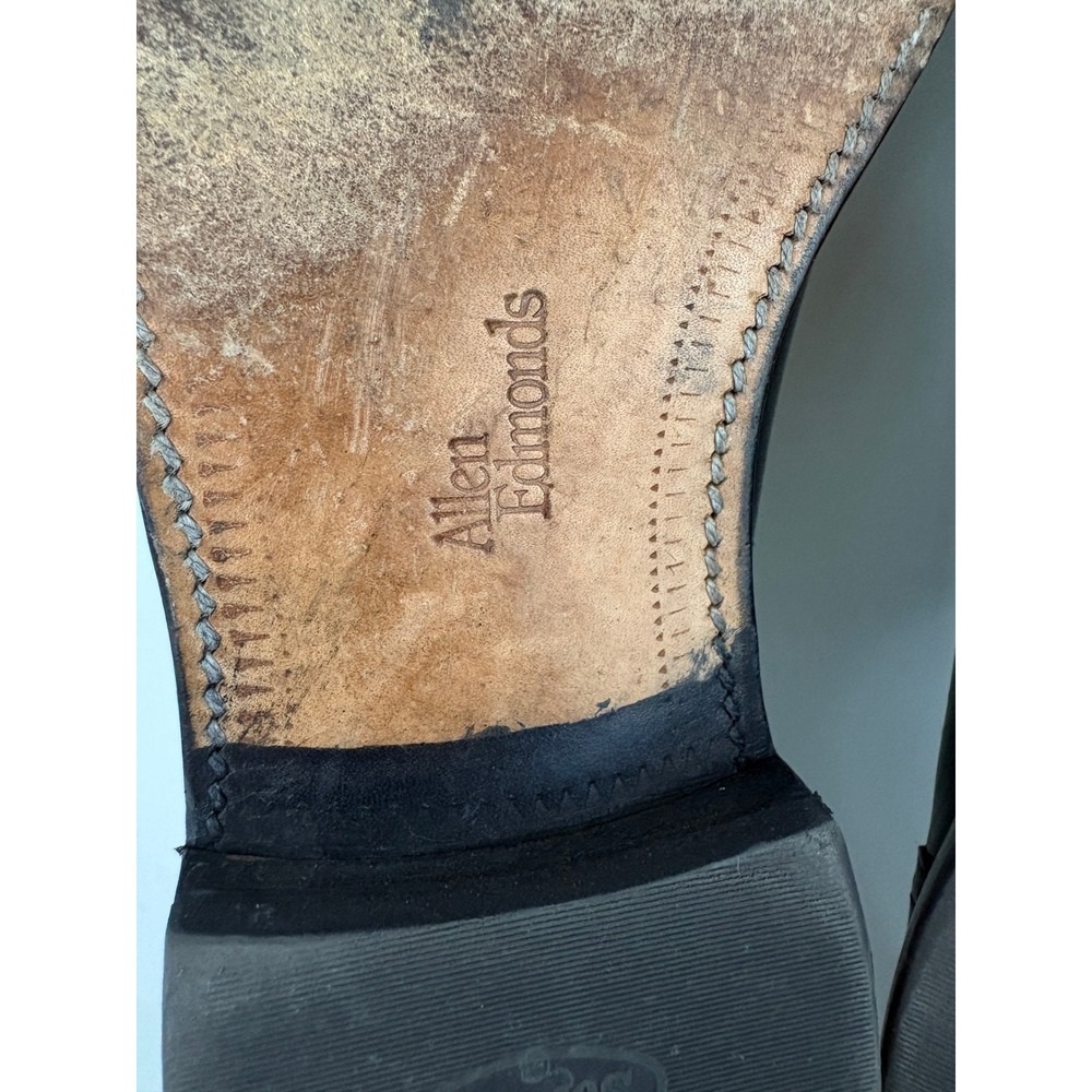 Allen Edmonds Kingswood Wingtip Derby Dress Shoes Men's Size 9.5 Black Leather - Picture 12 of 16